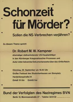Plakat, September 1964